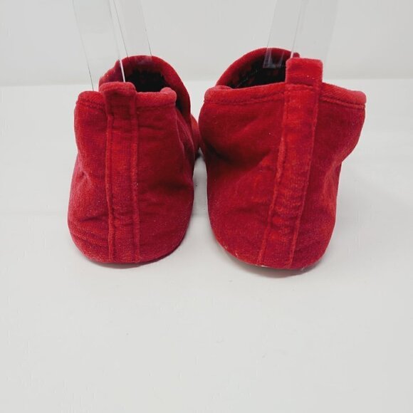 Victoria's Secret | Vintage Red Lounge or House Velour Slippers (Size 5/6) - Picture 10 of 12